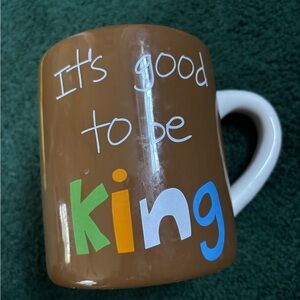 Stylish Brown Mug with Playful Text